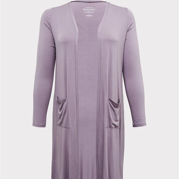 torrid Sweaters - 🆕SUPER SOFT SLATE GREY LONGLINE CARDIGAN